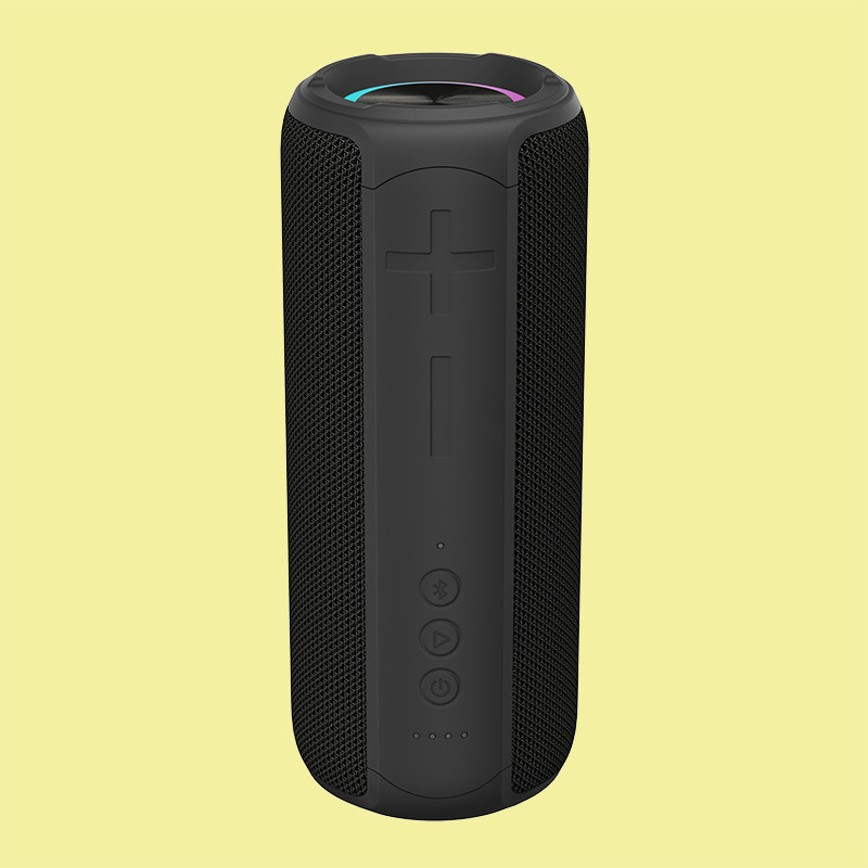 Portable LED Light Bluetooth Lautsprecher mit TPU ABS Textil 10W*2 Ausgang für TWS-Pairing und Hands-Free-Anrufen