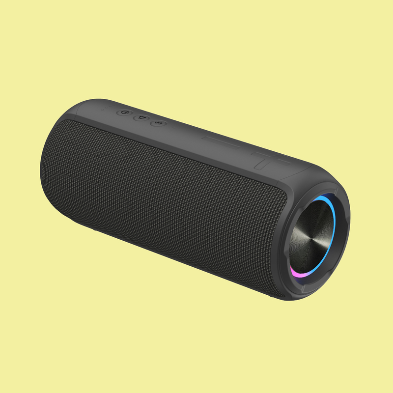 Portable LED Light Bluetooth Lautsprecher mit TPU ABS Textil 10W*2 Ausgang für TWS-Pairing und Hands-Free-Anrufen