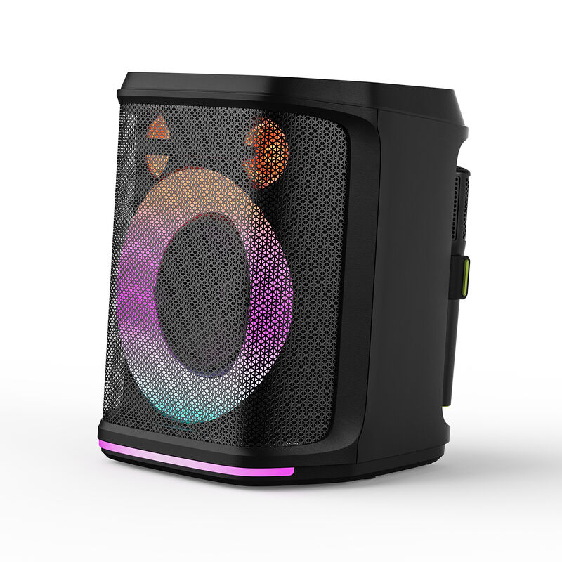 120W Outdoor Party Speaker mit tiefem Bass und kabellosem Mikrofon für Bluetooth-Karaoke-Unterhaltung